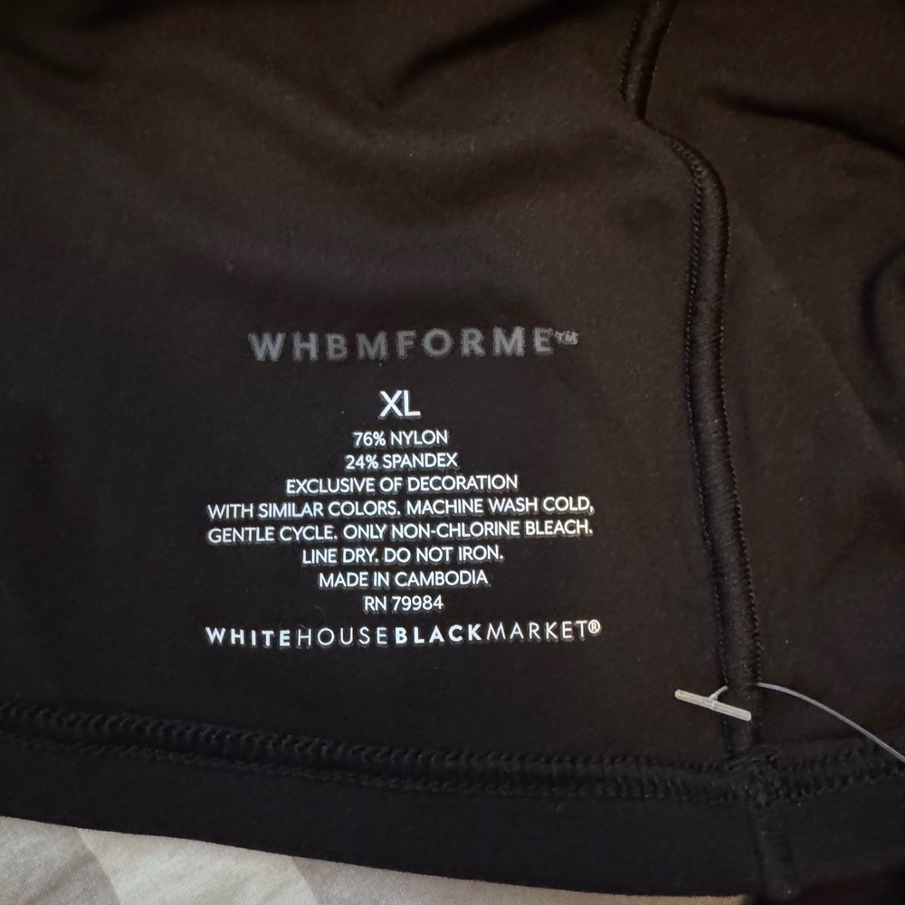 White House Black Market Forme Black Layer Top NWT